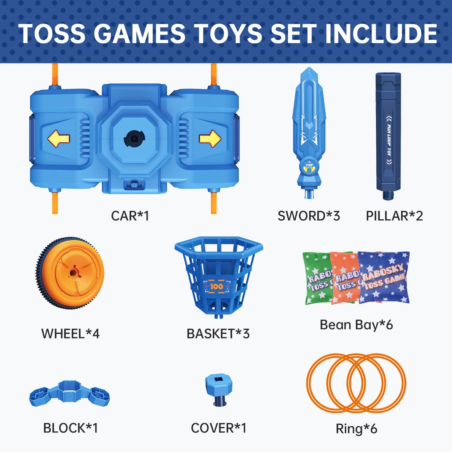 2-in-1 Movable Ring Toss Game & Bean Bags Games, Cornhole Game Set with 6 Bean Bags, Outdoor Yard Party Games for Toddlers 3-12, Boys Girls Birthday Toys Gifts Ideas 2-in-1 Movable Ring Toss Game & Bean Bags Games, Cornhole Game Set with 6 Bean Bags, Outdoor Yard Party Games for Toddlers 3-12, Boys Girls Birthday Toys Gifts Ideas